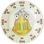 Set of 6 Later Years Times Table Plates