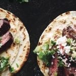 Steak tacos with radish salsa