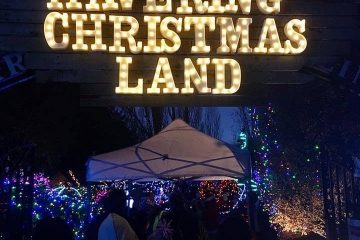 Havering Christmas Land lights review Essex Mums