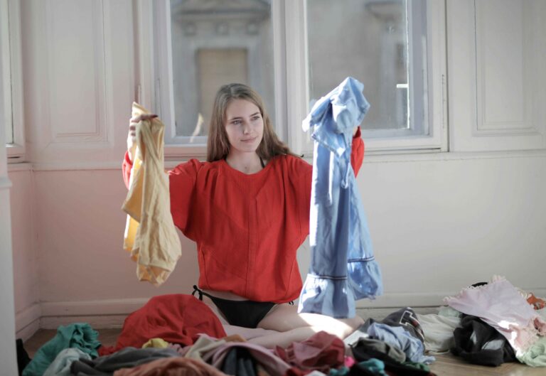 Woman-choosing-clothes-Essex-Mums