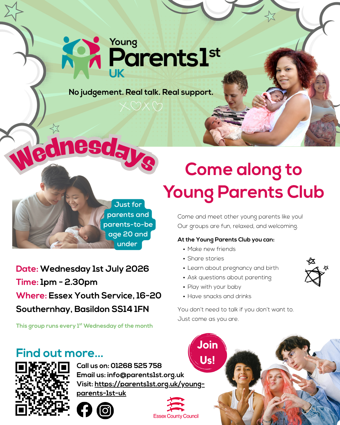 Young Parents Club: Wednesdays, Basildon